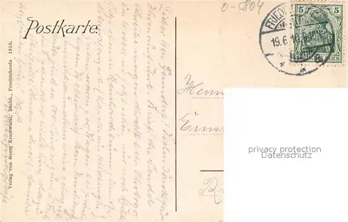 AK / Ansichtskarte Friedrichroda Partie am Kalten Markt Friedrichroda