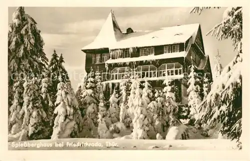 AK / Ansichtskarte Friedrichroda Spiessberghaus Winter Friedrichroda