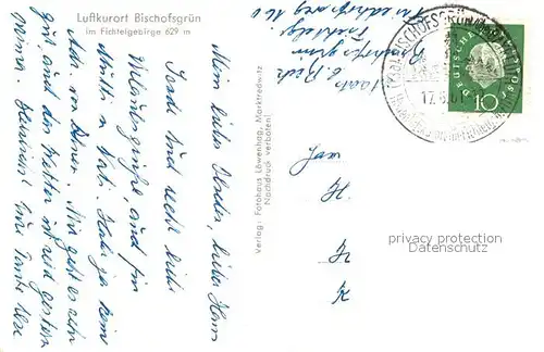 AK / Ansichtskarte Bischofsgruen Panorama Bischofsgruen