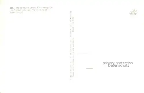 AK / Ansichtskarte Bischofsgruen Panorama Birnstengel Bischofsgruen