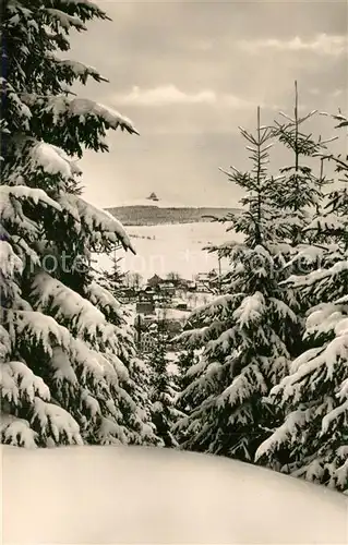 AK / Ansichtskarte Seiffen_Erzgebirge Schwartenberg Winter Seiffen Erzgebirge