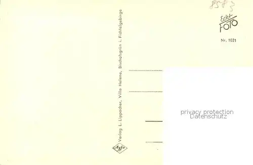 AK / Ansichtskarte Bischofsgruen Fremdenheim Villa Helene Blick von Glasveranda Bischofsgruen