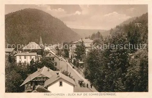 AK / Ansichtskarte Friedrichroda Schweizerstrasse Friedrichroda