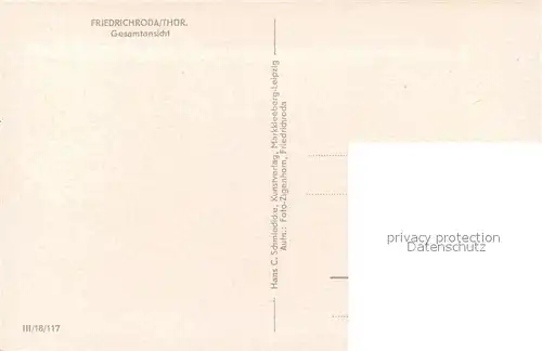 AK / Ansichtskarte Friedrichroda Panorama Kirche Friedrichroda