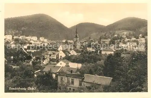 AK / Ansichtskarte Friedrichroda Panorama Kirche Friedrichroda