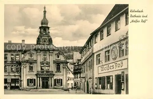 AK / Ansichtskarte Kulmbach Rathaus Weisses Ross Kulmbach