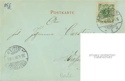 AK / Ansichtskarte Baden Baden Panorama Mondschein Baden Baden