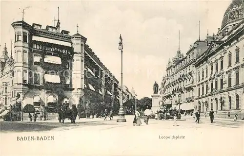 AK / Ansichtskarte Baden Baden Leopoldsplatz Baden Baden