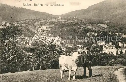 AK / Ansichtskarte Baden Baden Stadtpanorama Schloss  Baden Baden