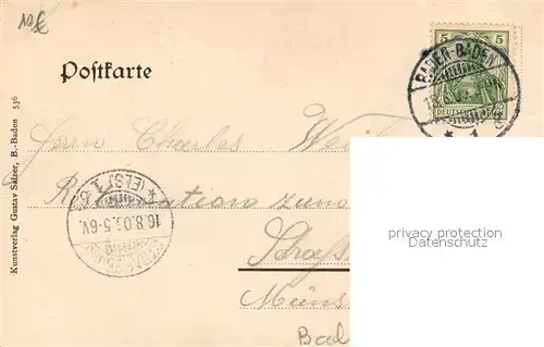 AK / Ansichtskarte Baden Baden Marktplatz neues Schloss Baden Baden