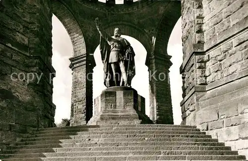 AK / Ansichtskarte Porta_Westfalica Kaiser Wilhelm Denkmal Porta_Westfalica