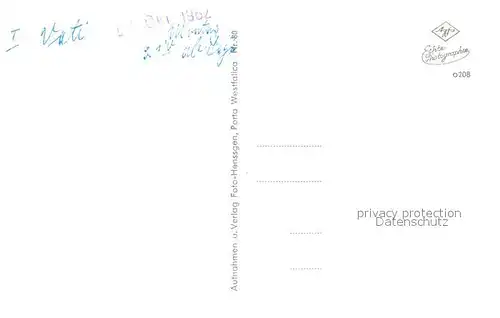 AK / Ansichtskarte Porta_Westfalica Hauptstrasse Fernsehturm Markt Kaiser Wilhelm Denkmal Blick vom Fernsehturm Porta_Westfalica