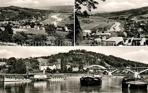 AK / Ansichtskarte Vlotho vom Winterberg und Amthausberg Weserpartie Vlotho