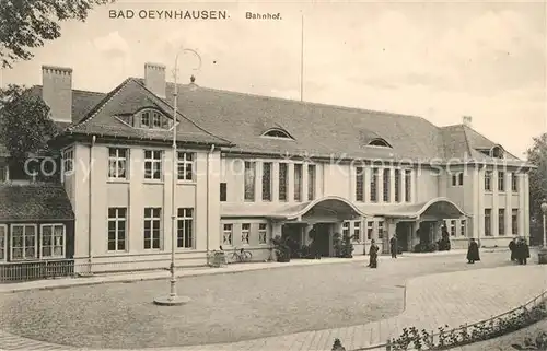 AK / Ansichtskarte Bad_Oeynhausen Bahnhof Bad_Oeynhausen