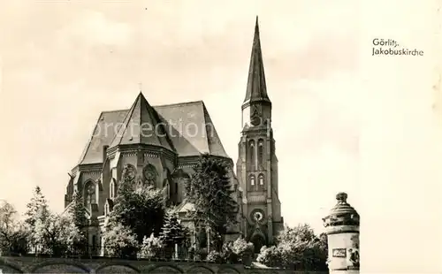 AK / Ansichtskarte Goerlitz_Sachsen Jakobuskirche Goerlitz Sachsen