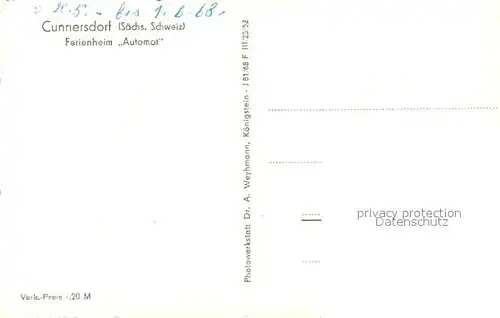 AK / Ansichtskarte Cunnersdorf_Bannewitz Ferienheim Automot Cunnersdorf Bannewitz