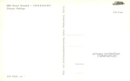 AK / Ansichtskarte Jonsdorf Jonashof Jonsdorf