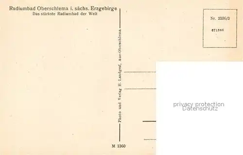 AK / Ansichtskarte Oberschlema_Erzgebirge Radiumbad Oberschlema_Erzgebirge
