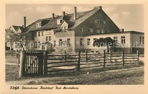 AK / Ansichtskarte Moritzburg_Sachsen FDGB Ferienheim Heidehof Moritzburg Sachsen