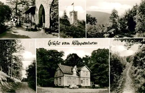 AK / Ansichtskarte Rinteln Ausflugsziel Waldkater Klippenturm Wesergebirge Rinteln