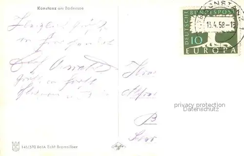 AK / Ansichtskarte Konstanz_Bodensee Fliegeraufnahme Konstanz_Bodensee