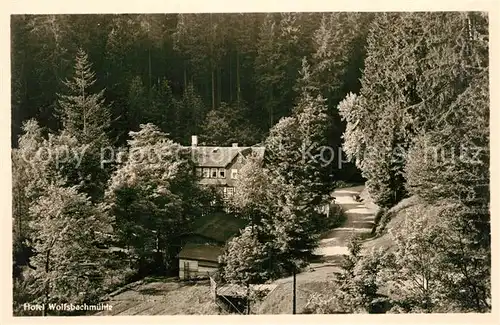 AK / Ansichtskarte Braunlage Hotel Wolfsbachmuehle Braunlage