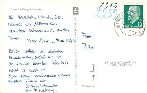 AK / Ansichtskarte Ahlbeck_Ostseebad Kurpromenade Ahlbeck_Ostseebad