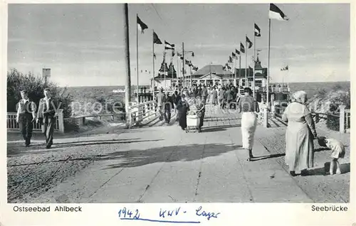 AK / Ansichtskarte Ahlbeck_Ostseebad Seebruecke Ahlbeck_Ostseebad