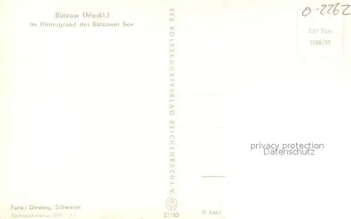 AK / Ansichtskarte Buetzow Panorama mit Buetzower See Buetzow