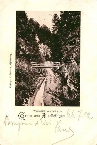 AK / Ansichtskarte Allerheiligen_Oppenau Wasserfaelle Allerheiligen_Oppenau
