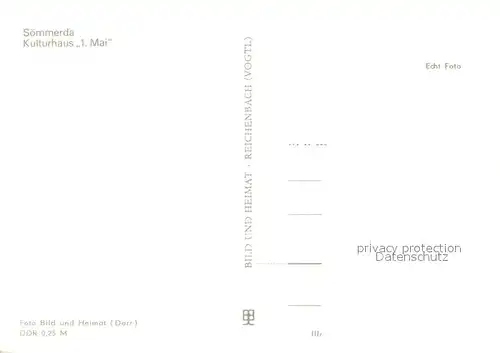 AK / Ansichtskarte Soemmerda Kulturhaus 1. Mai Soemmerda
