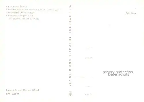 AK / Ansichtskarte Soemmerda Koelledaer Strasse HO Hotel Roter Hirsch Pestalozzi Tagesschule Soemmerda