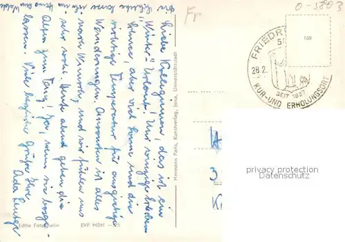 AK / Ansichtskarte Friedrichroda Blick zur Kirche Gottlob Friedrichroda