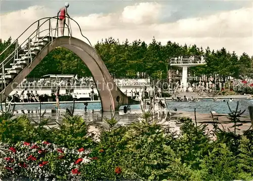 AK / Ansichtskarte Viernheim Waldschwimmbad Viernheim