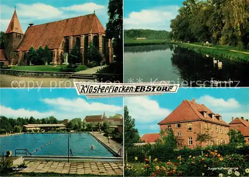 AK / Ansichtskarte Ebstorf Klosterflecken Kirche Jugendherberge Schwimmbad Ebstorf