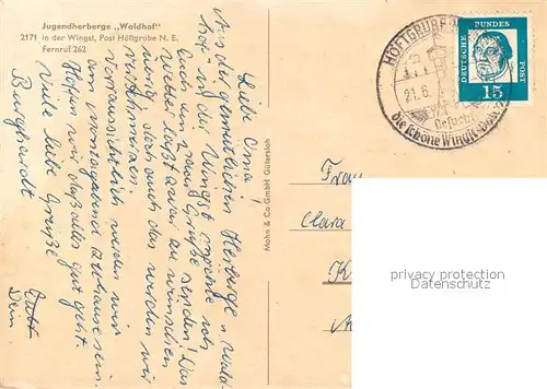 AK / Ansichtskarte Wingst Jugendherberge Waldhof Wingst