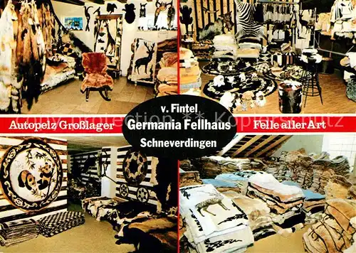 AK / Ansichtskarte Schneverdingen Autopelz Grosslager Felle aller Art Fellhaus von Fintel Schneverdingen