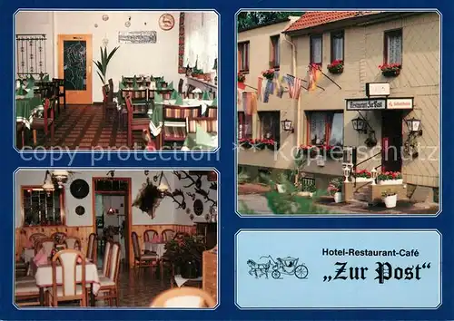 AK / Ansichtskarte Berklingen Hotel Restaurant Cafe Zur Post Berklingen