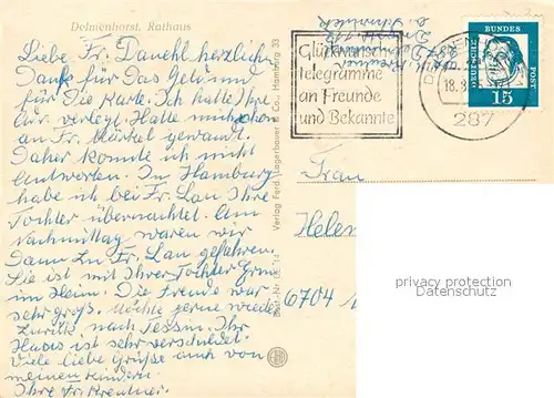 AK / Ansichtskarte Delmenhorst Rathaus Delmenhorst