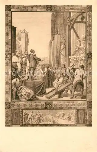 AK / Ansichtskarte Koeln_Rhein Fresko von Eduard von Steinle Der Ausbau des Koelner Domes Koeln_Rhein