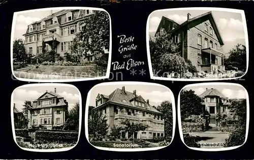 AK / Ansichtskarte Bad_Eilsen Haus Eden Haus Flentja Haus Waldblick Sanatorium Schloesschen Bad_Eilsen