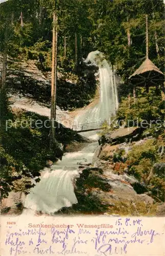 AK / Ansichtskarte Baiersbronn_Schwarzwald Sankenbacher Wasserfaelle Baiersbronn Schwarzwald