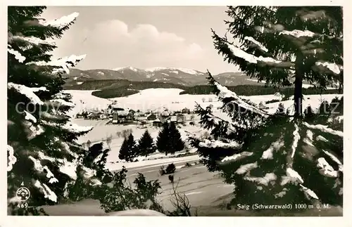 AK / Ansichtskarte Saig_Schwarzwald Winterpanorama Saig Schwarzwald