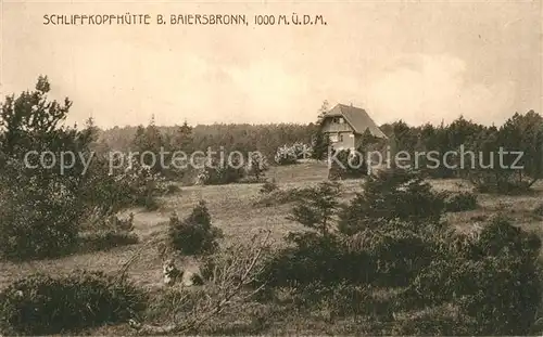 AK / Ansichtskarte Baiersbronn_Schwarzwald Schliffkopfhuette Baiersbronn Schwarzwald