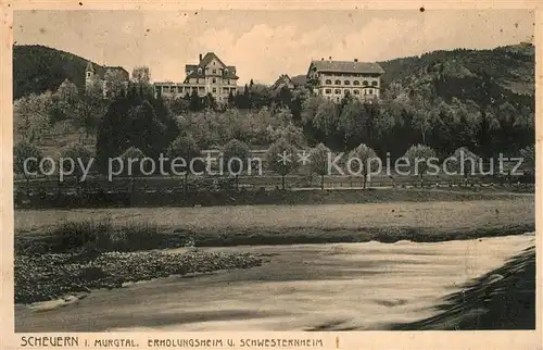 AK / Ansichtskarte Scheuern_Gernsbach Erholungsheim und Schwesternheim Scheuern Gernsbach