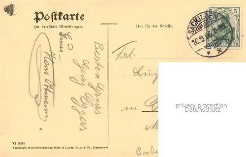 AK / Ansichtskarte Saeckingen_Rhein Trompeterschloss Saeckingen Rhein