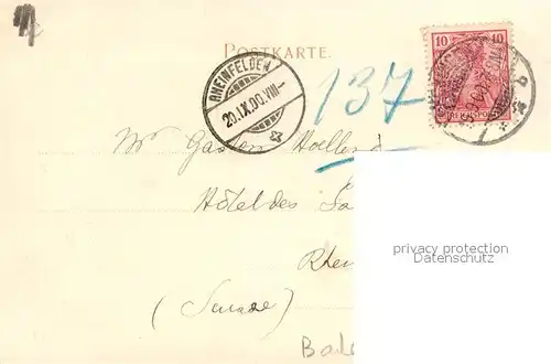 AK / Ansichtskarte Saeckingen_Rhein Panorama Saeckingen Rhein