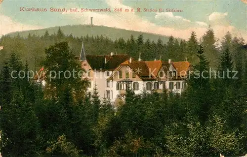 AK / Ansichtskarte Sand_Buehl Kurhaus Sand_Buehl