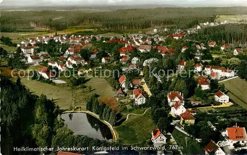 AK / Ansichtskarte Koenigsfeld_Schwarzwald Fliegeraufnahme Koenigsfeld Schwarzwald