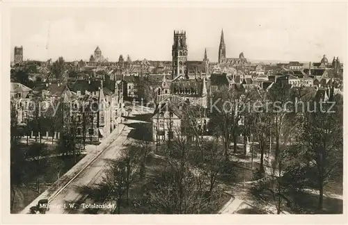 AK / Ansichtskarte Muenster_Westfalen Panorama Muenster_Westfalen